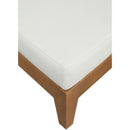  Meridian Mirella Off-White Water Resistant Fabric Upholstered Outdoor Patio Chaise Lounge IMAGE 8