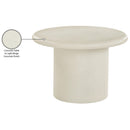  Meridian Emara Cream Concrete And Fiberglass Indoor / Outdoor Coffee Table IMAGE 6