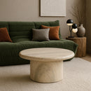  Meridian Emara Natural Concrete And Fiberglass Indoor / Outdoor Coffee Table IMAGE 2