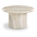  Meridian Emara Natural Concrete And Fiberglass Indoor / Outdoor Coffee Table IMAGE 1