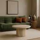 Meridian Emara Natural Concrete And Fiberglass Indoor / Outdoor Coffee Table IMAGE 2