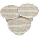  Meridian Emara Natural Concrete And Fiberglass 3 pc Indoor / Outdoor Coffee Table IMAGE 4