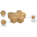  Meridian Eternal Natural Oak Wood 6 pc Modular Coffee Table IMAGE 8
