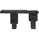  Meridian Anzio Black Oak Veneer And Solid Wood Console Table IMAGE 3