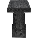  Meridian Anzio Black Oak Veneer And Solid Wood Console Table IMAGE 4
