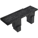  Meridian Anzio Black Oak Veneer And Solid Wood Console Table IMAGE 5