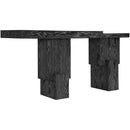  Meridian Anzio Black Oak Veneer And Solid Wood Console Table IMAGE 6