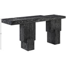  Meridian Anzio Black Oak Veneer And Solid Wood Console Table IMAGE 8
