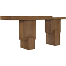  Meridian Anzio Brown Oak Veneer And Solid Wood Console Table IMAGE 6