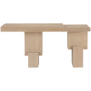  Meridian Anzio Natural Oak Veneer And Solid Wood Console Table IMAGE 3