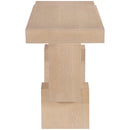  Meridian Anzio Natural Oak Veneer And Solid Wood Console Table IMAGE 4