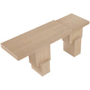  Meridian Anzio Natural Oak Veneer And Solid Wood Console Table IMAGE 5