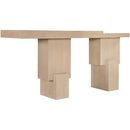  Meridian Anzio Natural Oak Veneer And Solid Wood Console Table IMAGE 6