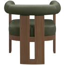  Meridian Arienzo Green Velvet Performance Fabric Upholstered Accent Chair IMAGE 5