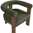  Meridian Arienzo Green Velvet Performance Fabric Upholstered Accent Chair IMAGE 7