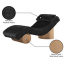  Meridian Marcella Black Fabric Upholstered Chaise Lounge IMAGE 10