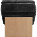  Meridian Marcella Black Fabric Upholstered Chaise Lounge IMAGE 5