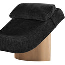  Meridian Marcella Black Fabric Upholstered Chaise Lounge IMAGE 6