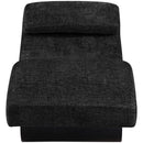  Meridian Marcella Black Fabric Upholstered Chaise Lounge IMAGE 3