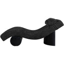  Meridian Marcella Black Fabric Upholstered Chaise Lounge IMAGE 4