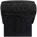  Meridian Marcella Black Fabric Upholstered Chaise Lounge IMAGE 5