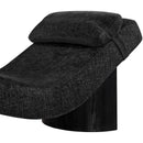  Meridian Marcella Black Fabric Upholstered Chaise Lounge IMAGE 6
