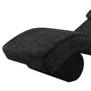  Meridian Marcella Black Fabric Upholstered Chaise Lounge IMAGE 7