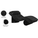  Meridian Marcella Black Fabric Upholstered Chaise Lounge IMAGE 9
