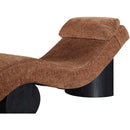  Meridian Marcella Cognac Fabric Upholstered Chaise Lounge IMAGE 7