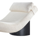  Meridian Marcella Cream Fabric Upholstered Chaise Lounge IMAGE 6