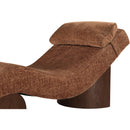  Meridian Marcella Cognac Fabric Upholstered Chaise Lounge IMAGE 6