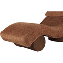  Meridian Marcella Cognac Fabric Upholstered Chaise Lounge IMAGE 7