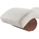  Meridian Marcella Cream Fabric Upholstered Chaise Lounge IMAGE 7