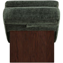  Meridian Marcella Green Fabric Upholstered Chaise Lounge IMAGE 5