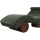  Meridian Marcella Green Fabric Upholstered Chaise Lounge IMAGE 7