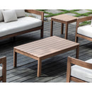  Meridian Newport Natural Acacia Wood Outdoor Patio Coffee Table IMAGE 2