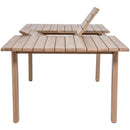  Meridian Newport 86.75" / 108" Natural Acacia Wood Outdoor Patio Dining Table IMAGE 6
