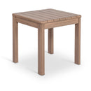  Meridian Newport Natural Acacia Wood Outdoor Patio End Table IMAGE 1