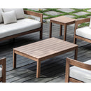  Meridian Newport Natural Acacia Wood Outdoor Patio End Table IMAGE 2
