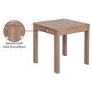  Meridian Newport Natural Acacia Wood Outdoor Patio End Table IMAGE 6