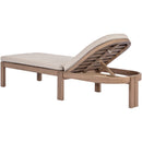  Meridian Newport Beige Water Resistant Fabric Upholstered Outdoor Patio Lounge Chair IMAGE 6