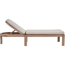  Meridian Newport Beige Water Resistant Fabric Upholstered Outdoor Patio Lounge Chair IMAGE 8