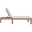  Meridian Newport Cream Water Resistant Fabric Upholstered Outdoor Patio Lounge Chair IMAGE 10