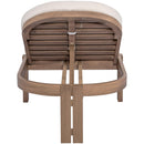  Meridian Newport Cream Water Resistant Fabric Upholstered Outdoor Patio Lounge Chair IMAGE 5