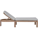  Meridian Newport Grey Water Resistant Fabric Upholstered Outdoor Patio Lounge Chair IMAGE 4