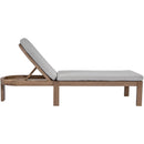  Meridian Newport Grey Water Resistant Fabric Upholstered Outdoor Patio Lounge Chair IMAGE 9