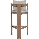  Meridian Newport Beige Water Resistant Fabric Upholstered Outdoor Patio Bar Stool IMAGE 5