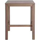  Meridian Newport Natural Acacia Wood Outdoor Patio Square Bar Table IMAGE 4