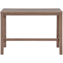  Meridian Newport Natural Acacia Wood Outdoor Patio Rectangle Bar Table IMAGE 3