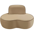  Meridian Swerve Beige Velvet Upholstered Chair IMAGE 8